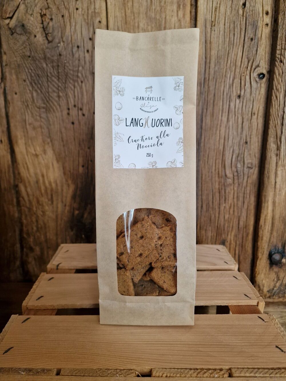 crackers di nocciola
